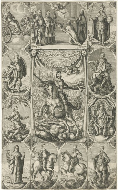 Allegorische Darstellung von Kaiser Ferdinand III. von Petrus Rucholle