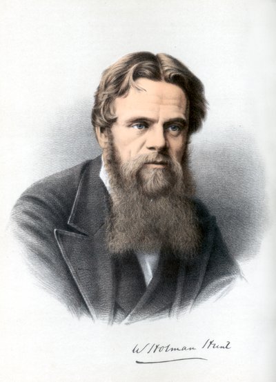 William Holman Hunt, britischer Maler, ca. 1890 von Petter and Galpin Cassell