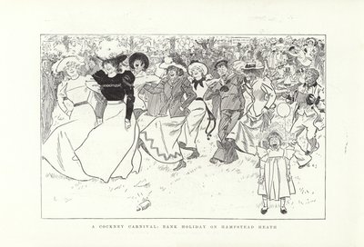 Ein Cockney-Karneval, Feiertag auf Hampstead Heath von Phil May