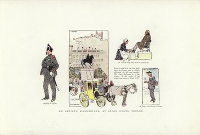Wanderungen eines Künstlers, in Dijon, Lyon, Toulon von Phil May