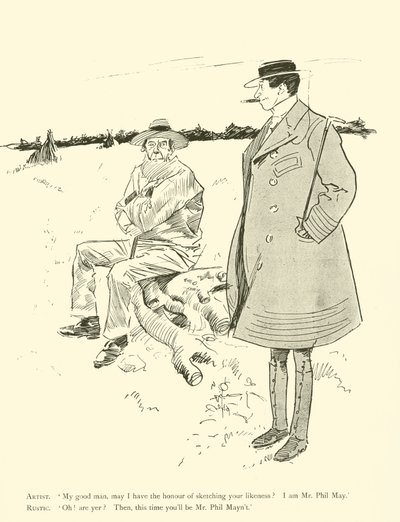 Karikatur von Phil May, aus den 1890er Jahren von Phil May