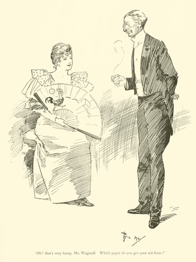 Karikatur von Phil May, aus den 1890er Jahren von Phil May