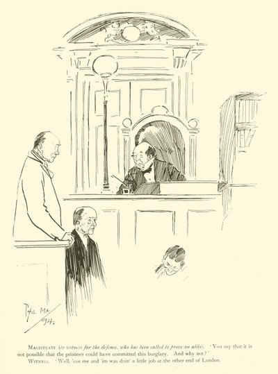 Karikatur von Phil May, aus den 1890er Jahren von Phil May