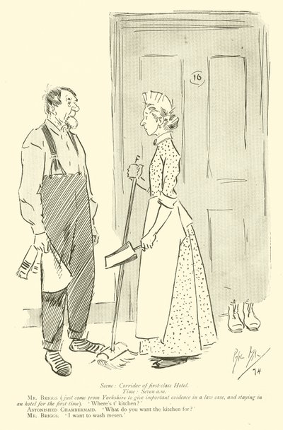 Karikatur von Phil May, aus den 1890er Jahren von Phil May