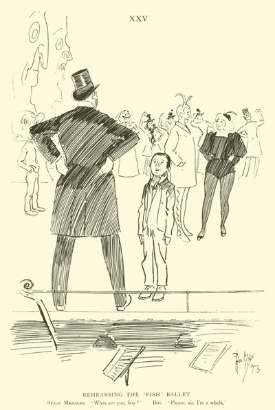 Karikatur von Phil May, aus den 1890er Jahren von Phil May