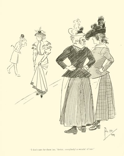Karikatur von Phil May, aus den 1890er Jahren von Phil May