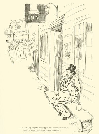 Karikatur von Phil May, aus den 1890er Jahren von Phil May