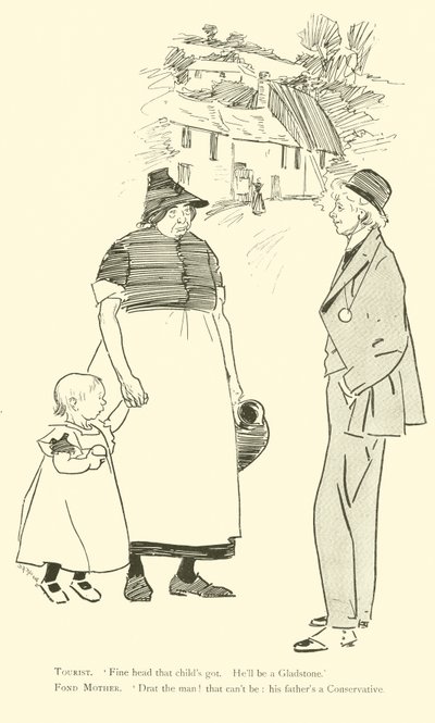 Karikatur von Phil May, aus den 1890er Jahren von Phil May