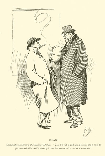 Karikatur von Phil May aus den 1890er Jahren von Phil May