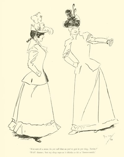 Karikatur von Phil May aus den 1890er Jahren von Phil May