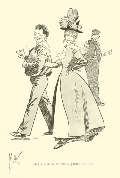 Karikatur von Phil May, aus den 1890er Jahren von Phil May