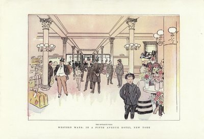 Westliche Wege, in einem Hotel an der Fifth Avenue, New York von Phil May