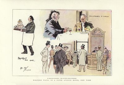 Westliche Wege, in einem Fifth Avenue Hotel, New York von Phil May