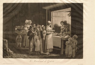 Der Pfannkuchenverkäufer von Philibert-Louis Debucourt