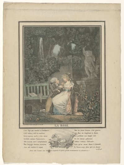 Die Rose, 1788 von Philibert Louis Debucourt