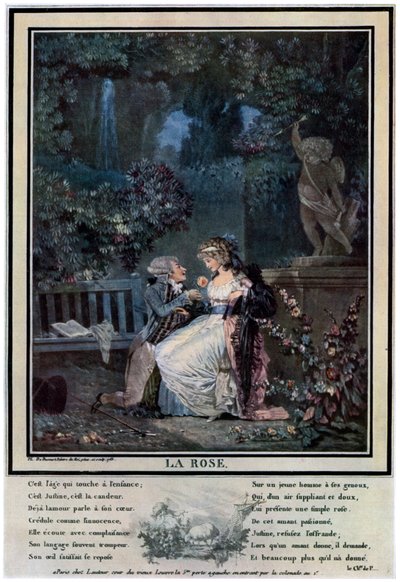 Die Rose, 1788 1931 von Philibert Louis Debucourt