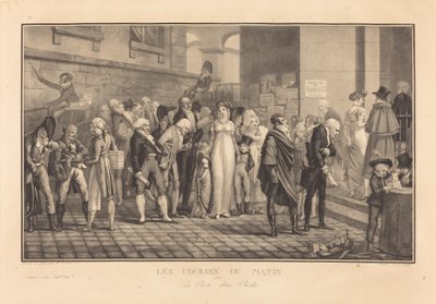 Die Morgenrennen oder das Tor eines Reichen von Philibert Louis Debucourt