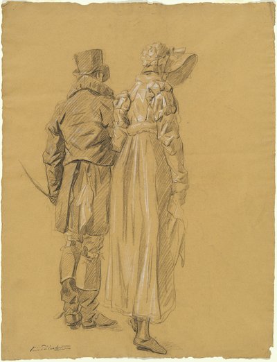 Ein modisches Paar von hinten gesehen von Philibert d