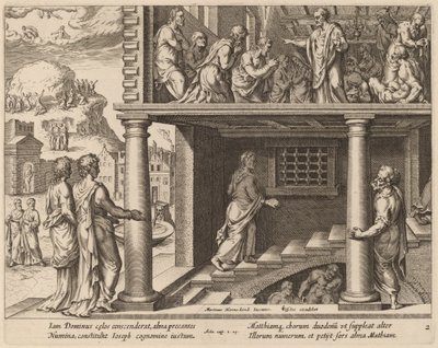 Die Wahl des Heiligen Matthias von Philip Galle after Maerten van Heemskerck