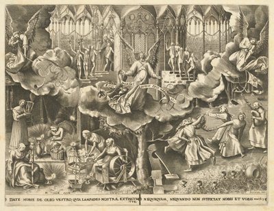 Das Gleichnis von den klugen und törichten Jungfrauen von Philip Galle, after Pieter Bruegel the Elder