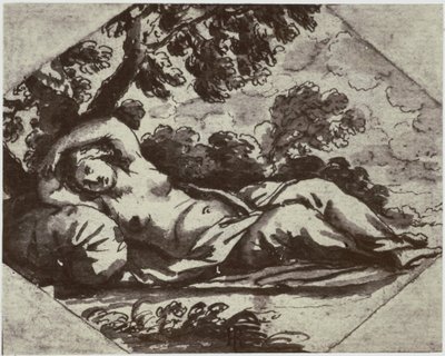 Bischof [Jan de Bisschop], Eine schlafende Schönheit von Philip Henry Delamotte