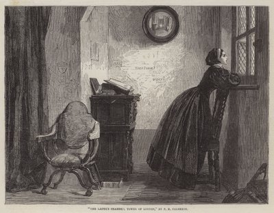 Das Zimmer der Dame, Tower of London von Philip Hermogenes Calderon