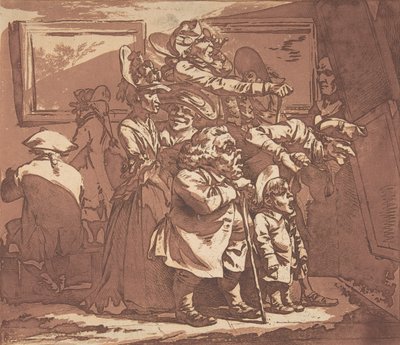 Eine Ausstellung, 29. Januar 1776 von Philip James de Loutherbourg
