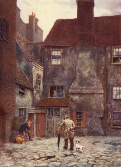 Rückseite des Queens Head Inn, Southwark, 1884 von Philip Norman