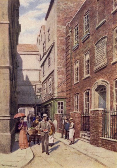 Eingang zu Bishopsgate von Great St. Helens, 1890 von Philip Norman