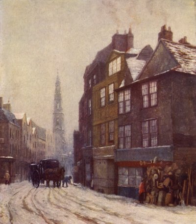 Nell Gwyns Unterkunft, Drury Lane, Februar 1881 von Philip Norman