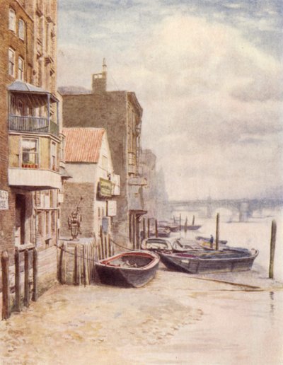 Alte Gebäude vom St. Pauls Pier, 1894 von Philip Norman