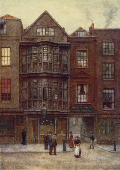 Haus von Sir Paul Pindar, Bishopsgate Street, 1877 von Philip Norman