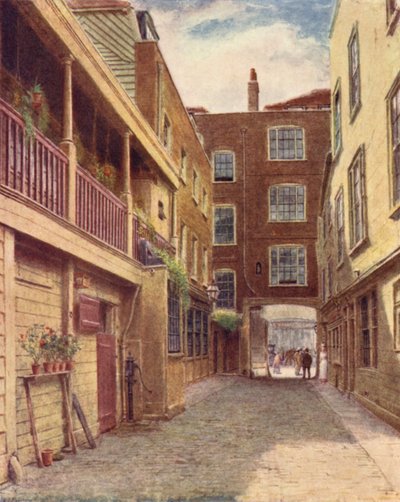 Hof des Old Bell Inn, Holborn, von Norden, 1897 von Philip Norman