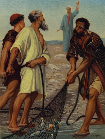 Christus ruft die Jünger von Philip Richard (after) Morris