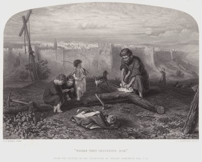 Wo sie ihn kreuzigten von Philip Richard (after) Morris
