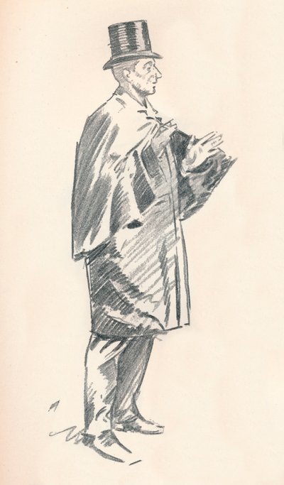 Bleistiftskizze von Phil May, ca. 19. Jahrhundert, 1903-1904 von Philip William May