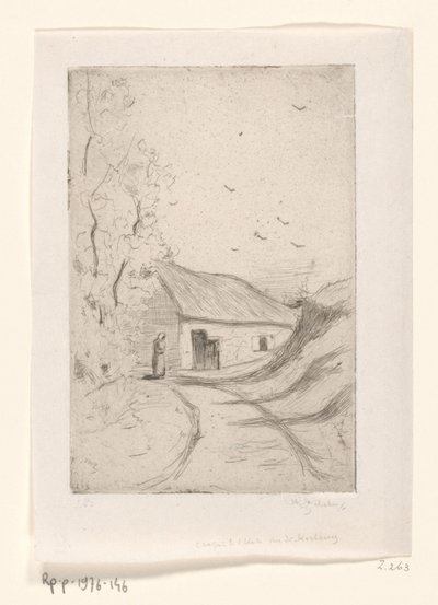 Haus an einem Landweg von Philip Zilcken (signed by artist)
