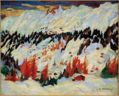 Winterlandschaft bei Davos Frauenkirch von Philipp Bauknecht