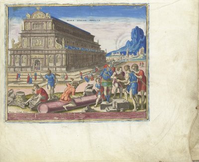 Der Tempel der Diana in Ephesus aus der Serie Die achte Wunder der Welt, 1572 von Philipp Galle