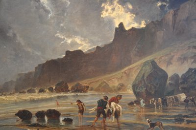 Huet Paul, Ansicht der Klippen von Houlgate von Philippe Alès