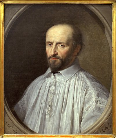 Jean Duvergier de Hauranne, Abt von Saint Cyran (1581-1643) von Philippe de Champaigne