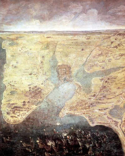 Belagerung von La Rochelle vom 10.08.1627 bis 28.10.1628, Musée de Versailles von Philippe de Champaigne