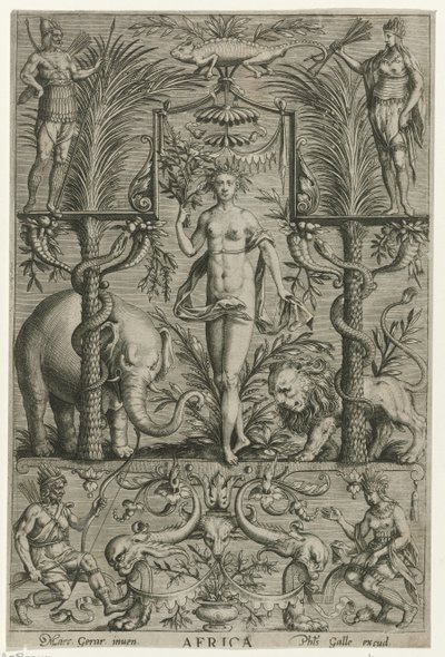 Afrika von Philips Galle (attributed to workshop of)