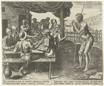 Der Faulenzer darf nach der Ernte nicht mitessen von Philips Galle