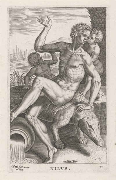 Flussgott Nilus von Philips Galle