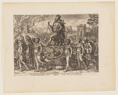 Die Macht des Königs [3 Esdras 4:3-8], aus Die vier stärksten Mächte von Philips Galle