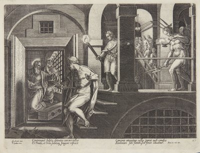 Die Bekehrung des Wärters von Philips Galle