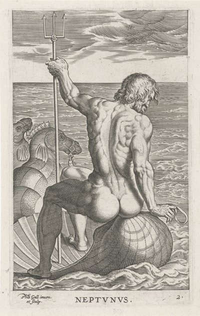 Meeresgott Neptun von Philips Galle