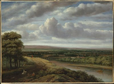 Weite bewaldete Landschaft von Philips Koninck