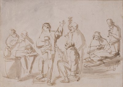 Bauern in einer Taverne, ca. 1662 von Phillips de Koninck